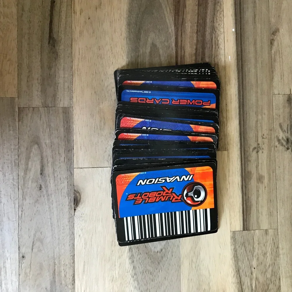 Rumble Robots Invasion Power Cards Lot Trendmasters Vintage 2000s Barcode